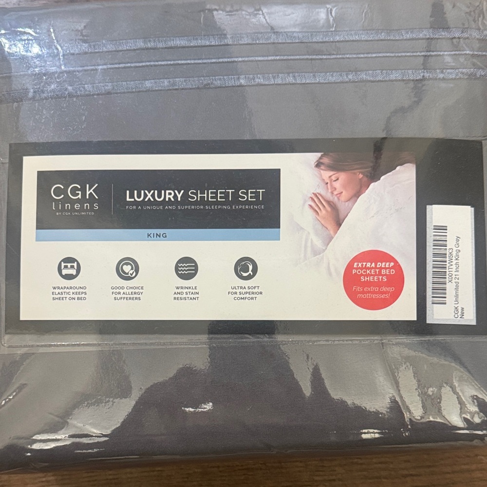 King Sheet Set - Charcoal